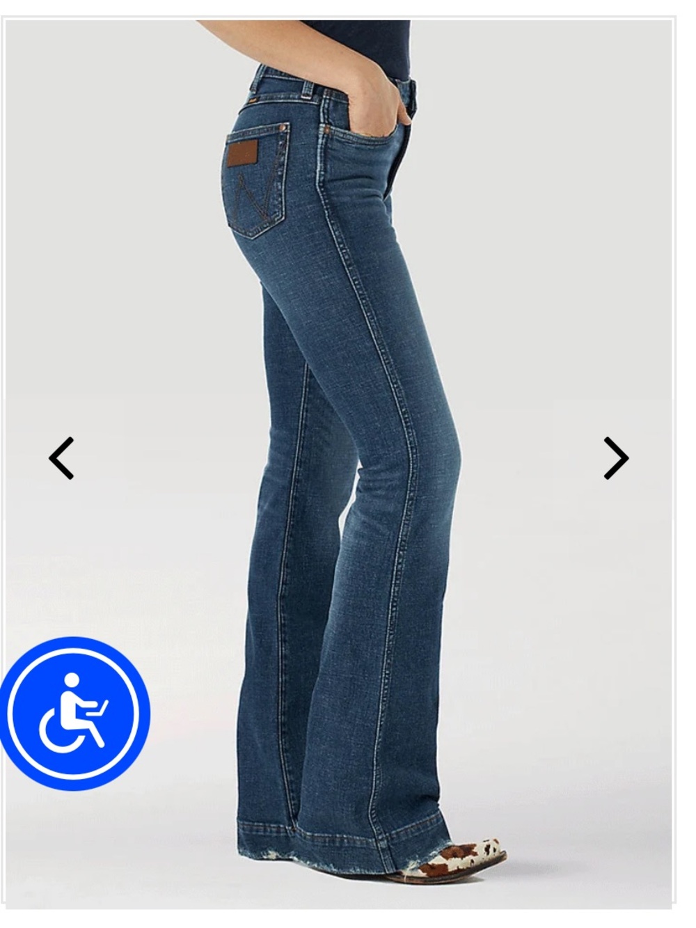 Wrangler Women's High Rise Trouser Jeans - Lauren